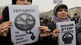 Краматорчане выступили против добычи сланцевого газа