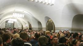 В киевском метро возникла давка