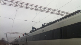 Под Киевом снова сломался поезд Hyundai