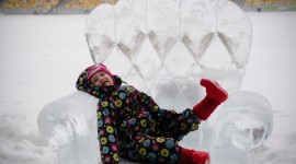 Парк ледяных скульптур открылся в Киеве