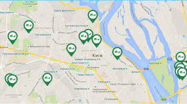 Создана карта с туалетами для собак в Киеве