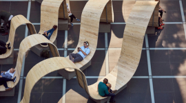 Скамейка, сквозь которую может пройти много людей, — проект Пола Кокседжа