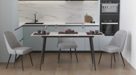 Топ-рішення для сучасної кухні — стіл-трансформер і комплект з табуретками