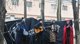 На честь Луценко біля Лук'янівського СІЗО провели вертеп 