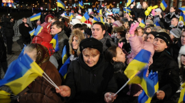 Президент України запалив ялинку в центрі столиці