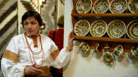 Фотообзор: В Киеве открылась выставка произведений мастеров Гуцульщины