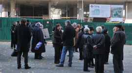 Киевляне пытаются остановить незаконное строительство в центре столицы