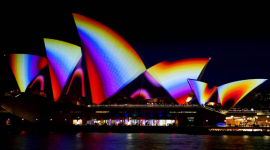 Музыкальный световой фестиваль в Сиднее