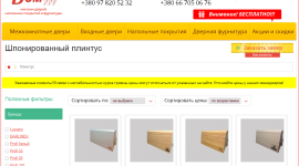 Напольный плинтус от компании «Дверной Дом»