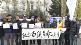 Митинг в Нью-Йорке по случаю годовщины движения "Белых листов"