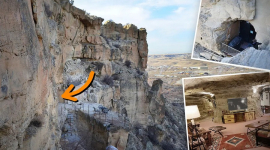 Геолог у скелях Нью-Мексико побудував затишну оселю. ФОТО