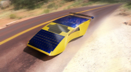 Создан автомобиль с солнечными панелями на крыше