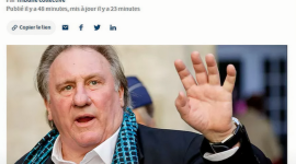 Во Франции сообщение в поддержку Жерара Депардье подписали 56 знаменитостей