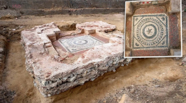 В Лондоне найдены римский мавзолей и мозаика, которые исследователи считают уникальными