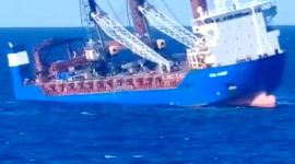 Российское грузовое судно взорвалось в Средиземном море, двое пропали без вести