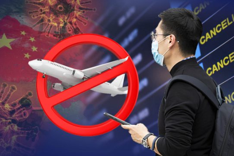 Китай отменил практически все международные рейсы