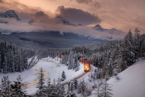 10 фотографий безмятежных и успокаивающих зимних пейзажей
