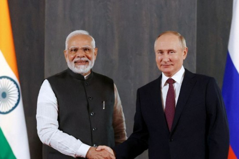 Путин и Моди пожелали друг другу успехов на выборах и обсудили