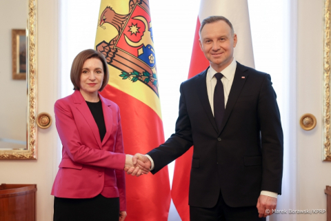 Мая Санду: Народи Польщі та Молдови хочуть миру, свободи і підтримують український народ
