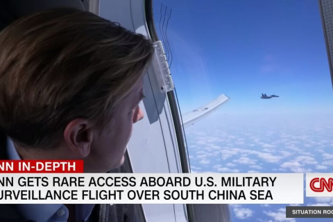 Разведывательный самолет США перехвачен китайцами в Южно-Китайском море. На борту находилась съемочная группа CNN