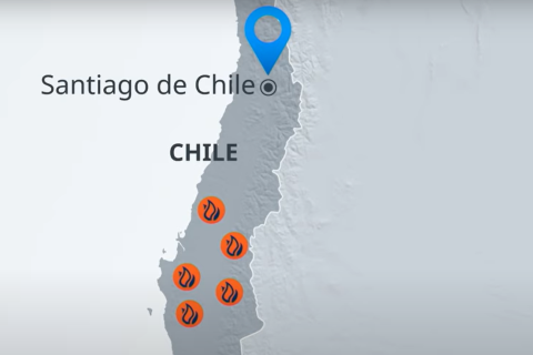 22 человека погибли в результате бушующих лесных пожаров в Чили