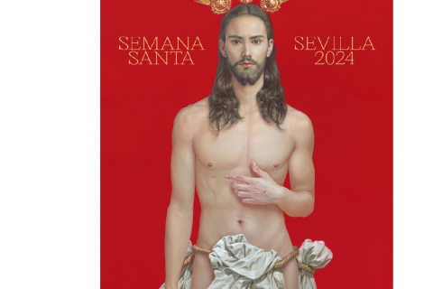 Занадто красивий: Плакат із зображенням Ісуса викликав критику в Іспанії (ВІДЕО)