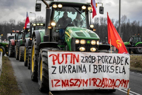 Фермери не причетні до появи пропутінського банера, заявив представник польської профспілки