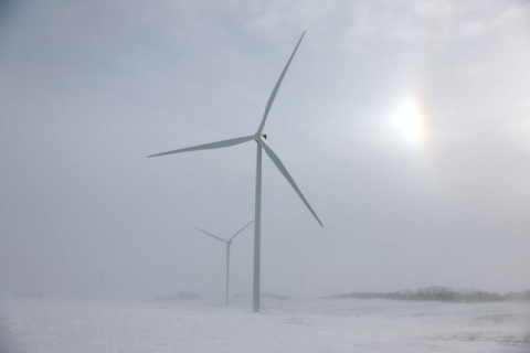 У Фінляндії через обмерзання зупиняються вітрові турбіни