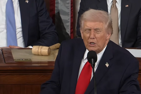 У своєму зверненні «Про стан справ у країні» Трамп майже не згадував Китай (ВІДЕО)