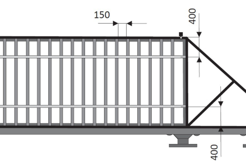 Типы конструкции откатных ворот