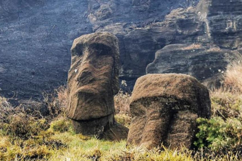 Нову статую моаї з острова Пасхи виявлено в кратері вулкана (ВІДЕО)