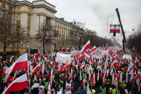 Польские фермеры заявили, что продолжат протесты после переговоров с Туском