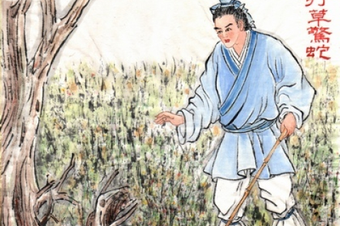 Культура стародавнього Китаю: Бити по траві, щоб налякати змій — ідіома 67