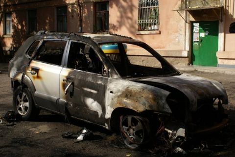 За поджог «патриотичных» автомобилей николаевская СБУ задержала четверых