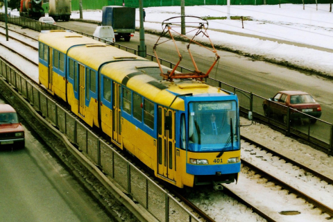 В Киеве не ходят трамваи. Забастовка