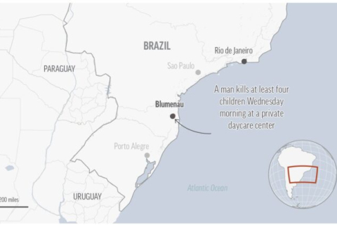 Мужчина с топором убил четверых в детском саду на юге Бразилии