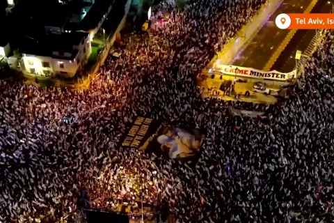 Десятки тисяч ізраїльтян знову протестують проти плану судової реформи (ВІДЕО)