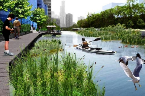 Благотворительная организация Urban Rivers нашла необычный способ, как очистить реку Чикаго