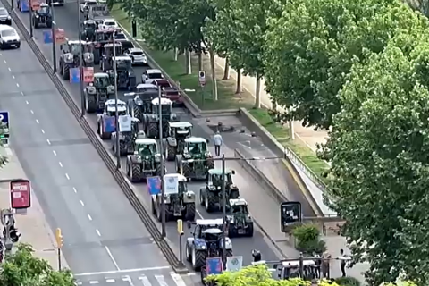 В Іспанії "тракторні протести" через воду (ВІДЕО)