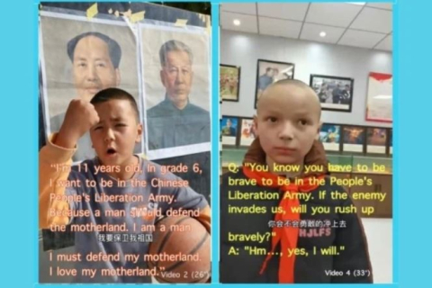 Відео розкривають ідеологічну обробку та мілітаризацію уйгурських дітей (ВІДЕО)