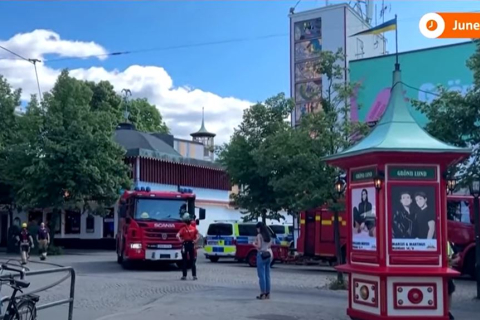 Один человек погиб и несколько пострадали в результате падения с американских горок в Швеции