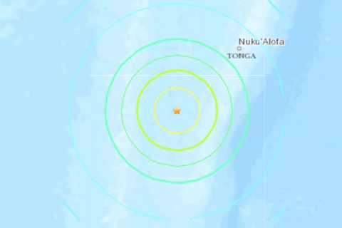 Землетрус магнітудою 7,2 бала стався біля берегів Тонга (ВІДЕО)