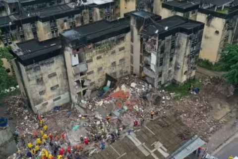 Смертельное обрушение здания на северо-востоке Бразилии
