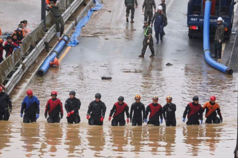 Число погибших в результате наводнения в Южной Корее возросло до 39