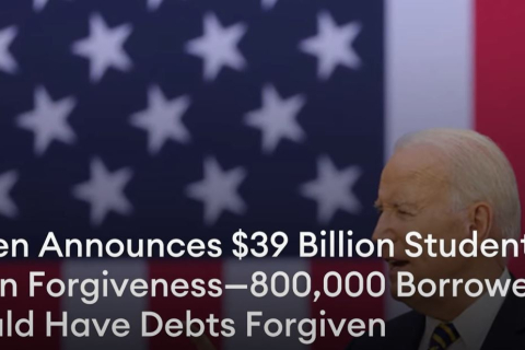 Байден списав 39 млрд дол. студентських боргів американців (ВІДЕО)