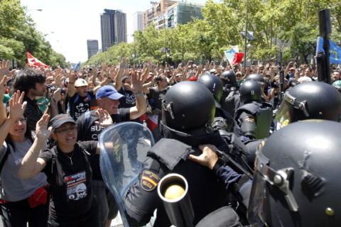 Іспанія: Зіткнення шахтарів із поліцією