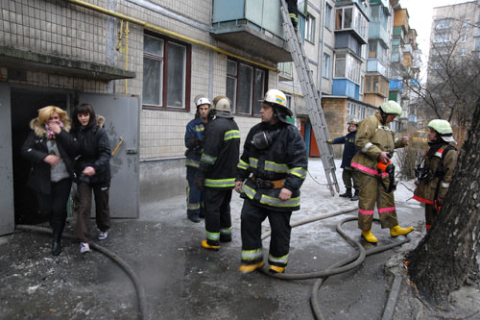 Пожар 1 января в столичной квартире: погибло 2 человека 