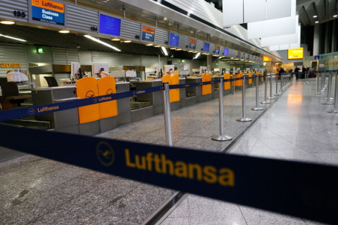 13 українських рейсів скасовані через страйк Lufthansa