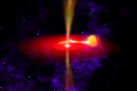 Спалахи чорної діри вдалось зафіксувати астрономам