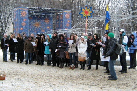 В Дніпропетровську відбулося масове колядування